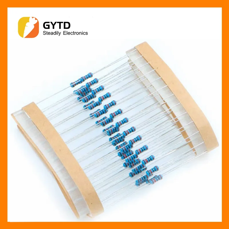 

20pcs 1W Metal Film Resistor 1% 1R-2.2M 0.1R 0.22R 1R 150R 1K 3.3K 5.6K 10K 33K 51K 220K 510K 10 33 100 150 220 470 1M ohms