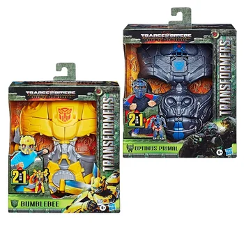 Hasbro Transformers toy movie 7 2-in-1 transformer mask Bumblebee captain Ape transformer Robot Boy holiday gift action figure