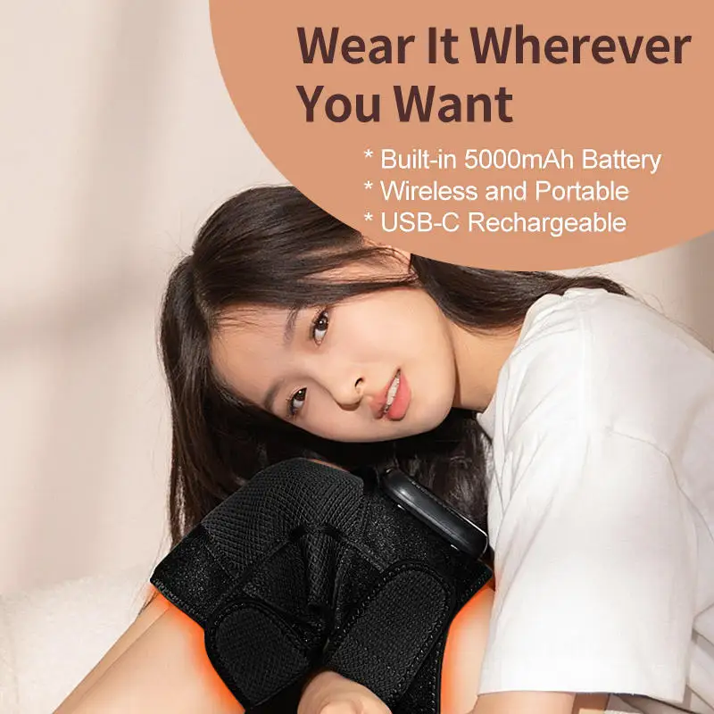 

Smart Electric Knee Massager Heat Vibration Kneecap Massager