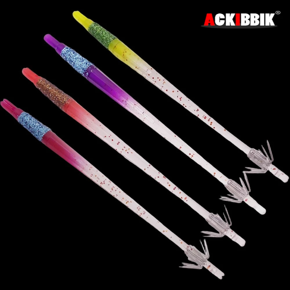 Ackibbik 1pc Garnelen Köder Simulation Tintenfisch Haken Tintenfisch Jig Köder Garnelen Tintenfisch Jig Haken Meer Angeln Zubehör Octopus