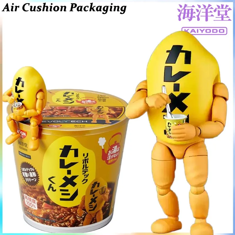 

Оригинальные фигурки-талисманы Kaiyodo Nissin Curry Rice Kun: Японские забавные фигурки-роллы с карри, рисом и овощами, модели, игрушки, подарки