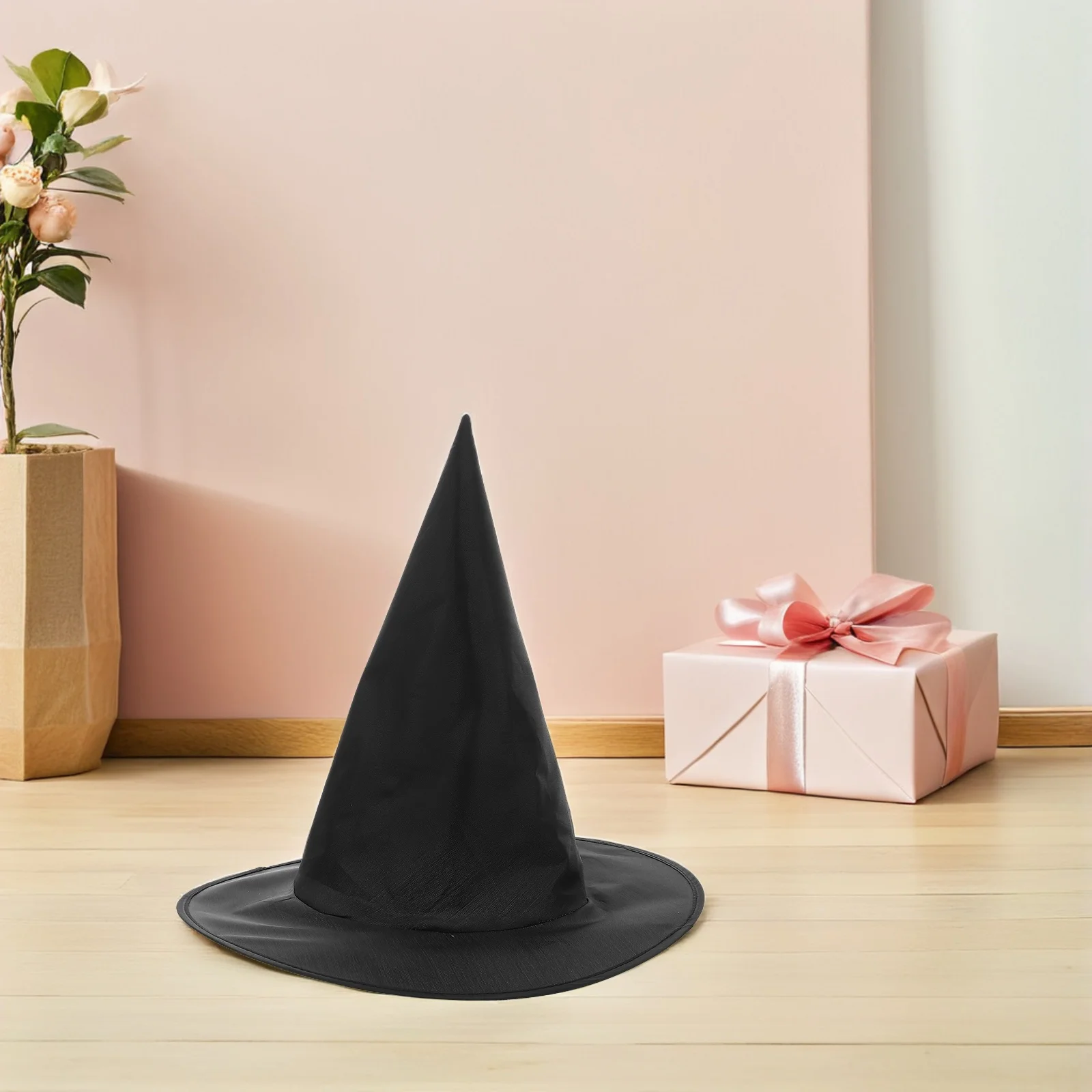 1Set Princess Crown Witch Hat Soft Pink Crowns Black Wizard Hats Kids Birthday Party Favors Cosplay Party Supplies