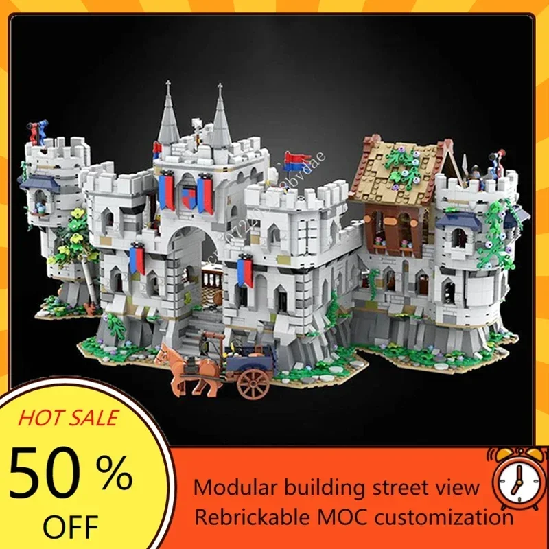 

3889PCS MOC Medieval Castle Building Blocks Model Lennox Castle Technical Bricks DIY Assembly Sets Toys For Child Holiday Gifts