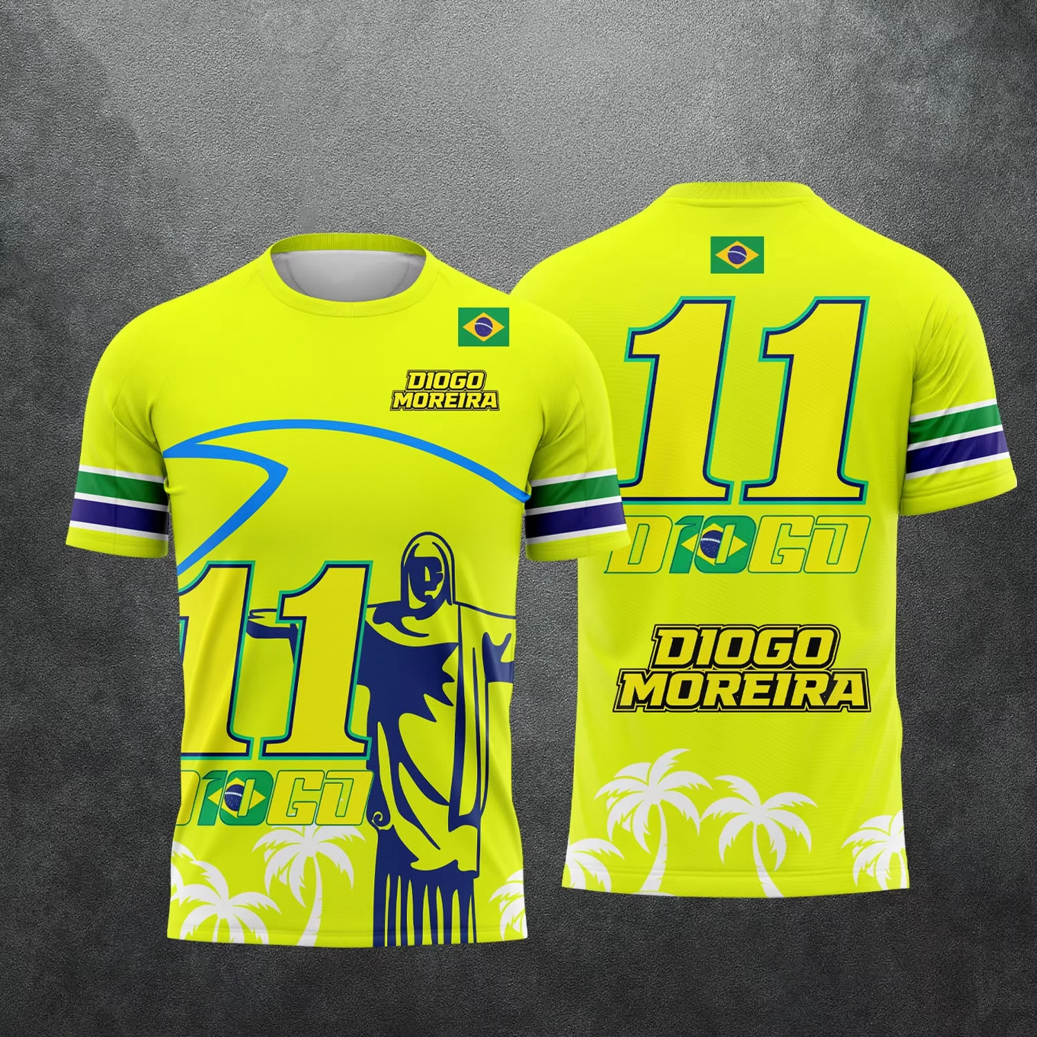 2026 MOTO GP Sommer Neu Heißer Verkauf Motorrad-Rennsport Diogo Moreira Nr. 11 Lässiges, extragroßes, lockeres Sport-T-Shirt für Herren und Damen