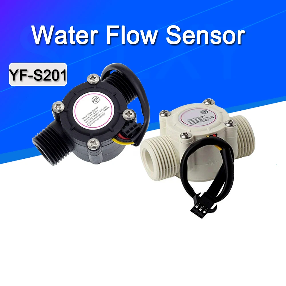 1-30L/min Water Flow Sensor Flowmeter 1/2