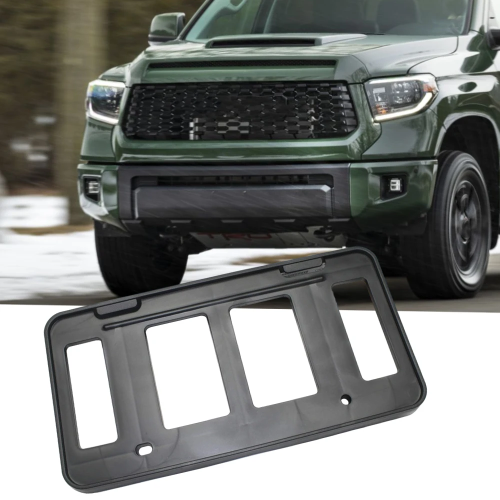 

For 2014-2021 Toyota Tundra Car front bumper license plate frame bracket with 2 screws TO1068124 75101-0C011 751010C011