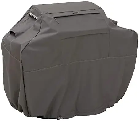 Classic Accessories Ravenna Funda para parrilla de barbacoa resistente al agua de 58 pulgadas – Color taupe oscuro
