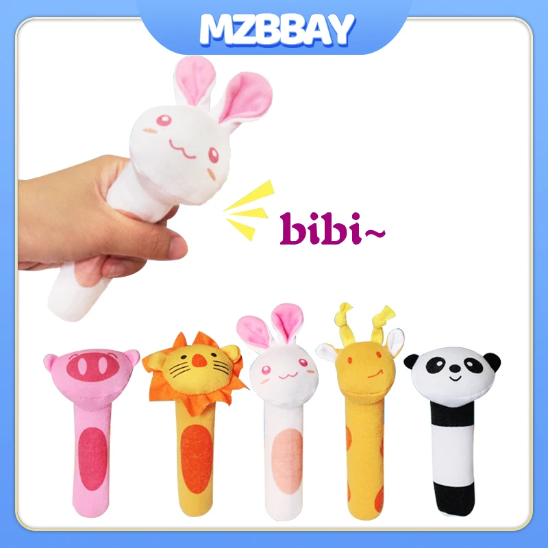 Baby Rasseln Weiche Stofftier Rassel Hand Grip Baby Spielzeug Neugeborenen Hand Shaker Praxis Greifen Interaktive Beruhigende Spielzeug Geschenke