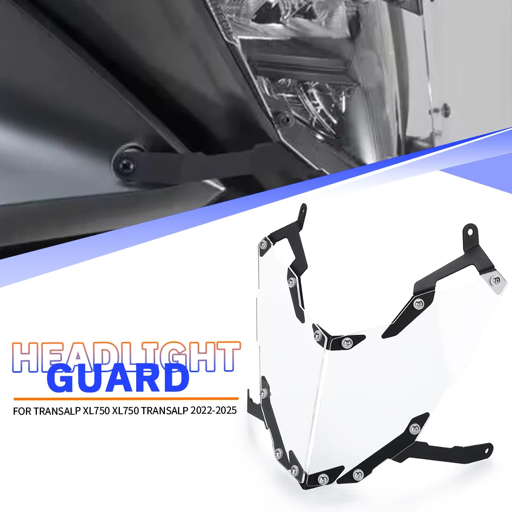 

FOR Honda XL750 Transalp -2023-2024-2025 Motorcycle Accessories Acrylic Headlight Protector Light Cover Protective Guard XL 750
