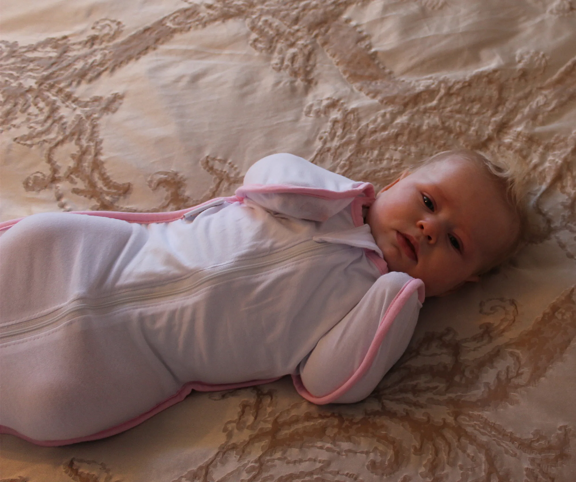 كيس نوم قطني للطفل ، كيس نوم للرضع ، بطانية قماط ، لف ، رمادي ، وردي ، أزرق ، أبيض ، 3-14 ، 4 أحجام #4