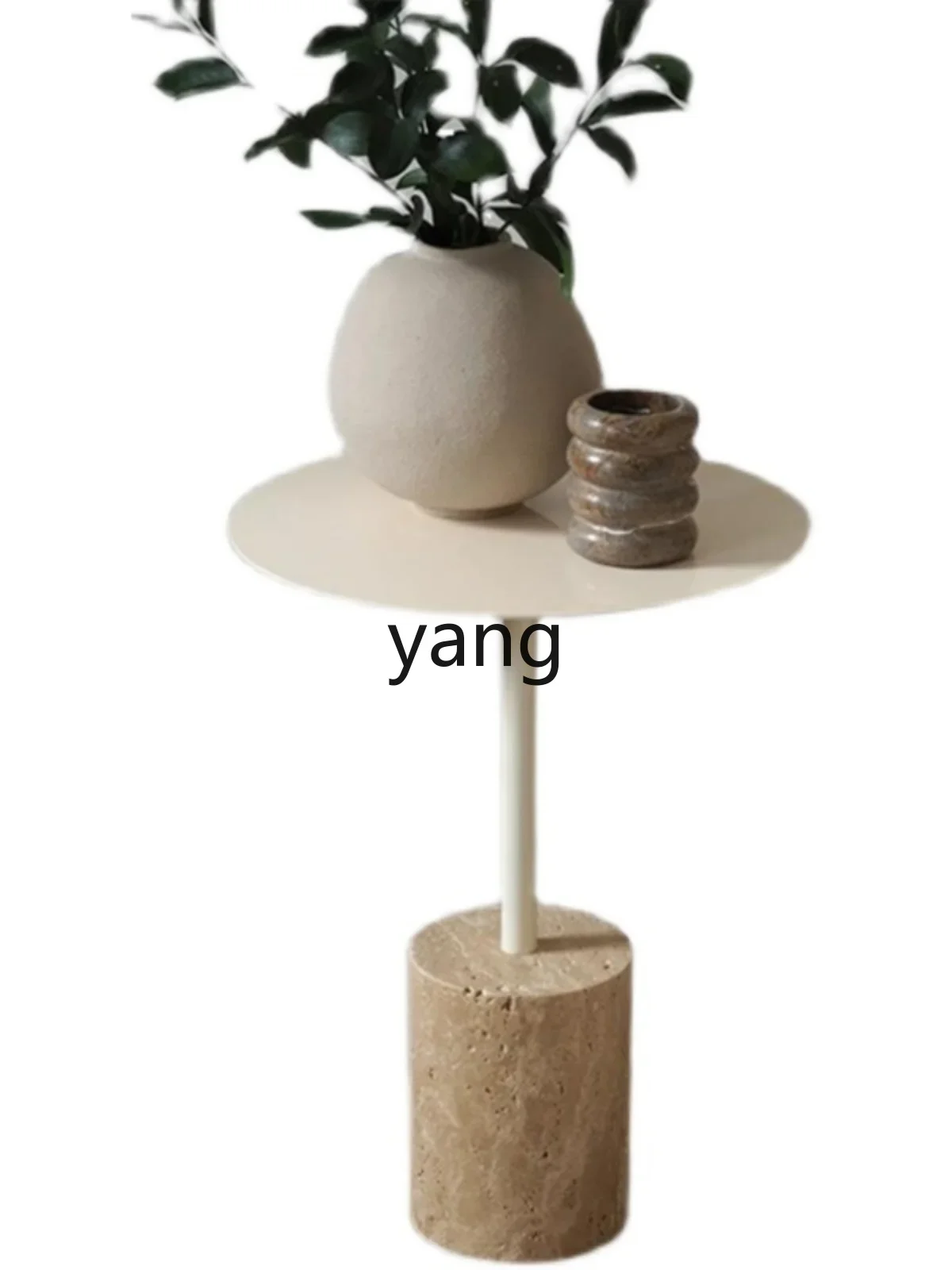 LTT Huangdongshi طاولة جانبية طاولة قهوة بسيطة إبداعية طاولة مستديرة صغيرة فندق الإقامة المنزلية الرخام