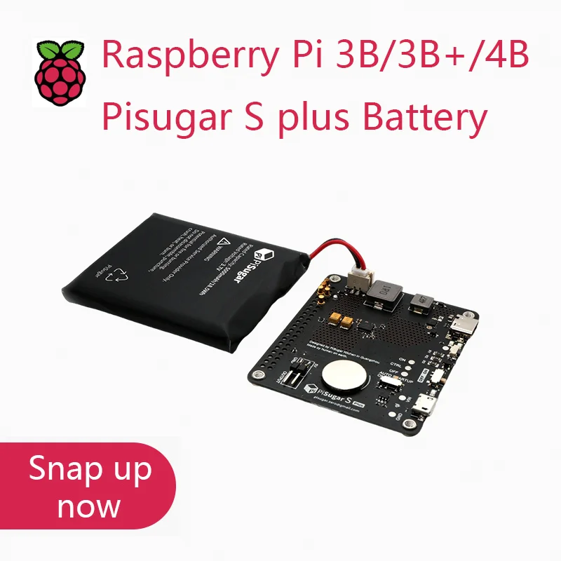 Pisugar s Plus Bateria para Raspberry pi 3b 3b Mais 4b