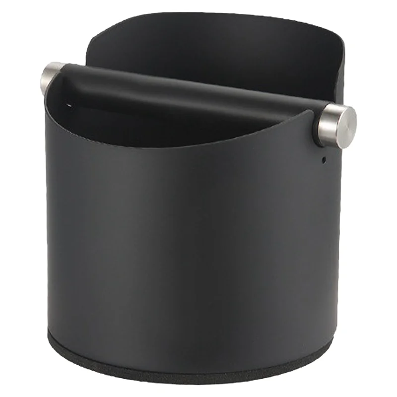 

A58E-Coffee Grounds Bucket, Sturdy Compact Coffee Box Durable Non-Slip Coffee Grounds Bucket Easy Clean Espresso Knock Boxes