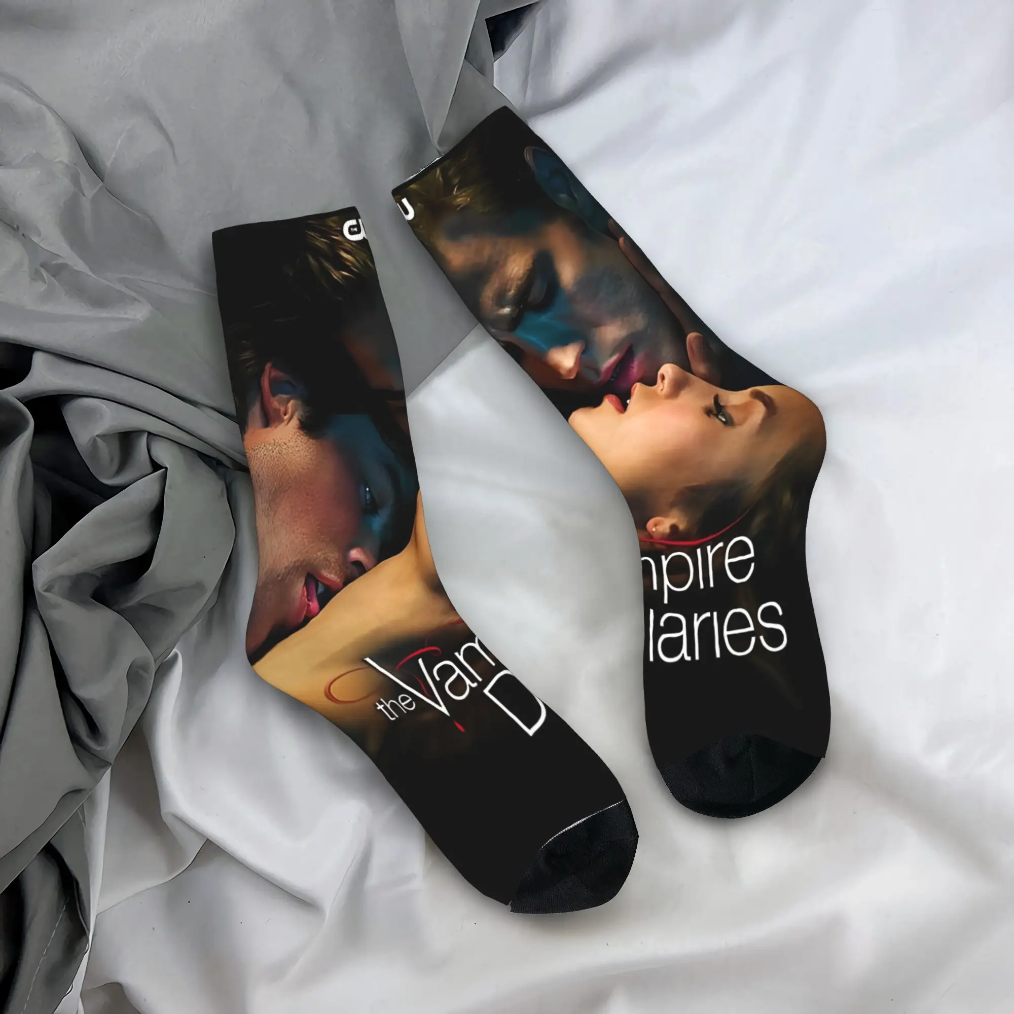 

Мужские носки «Дневники вампира» Дэймон сальваторе, осенние теплые мягкие носки в стиле ретро, дизайнерские антибактериальные носки для спорта на открытом воздухе