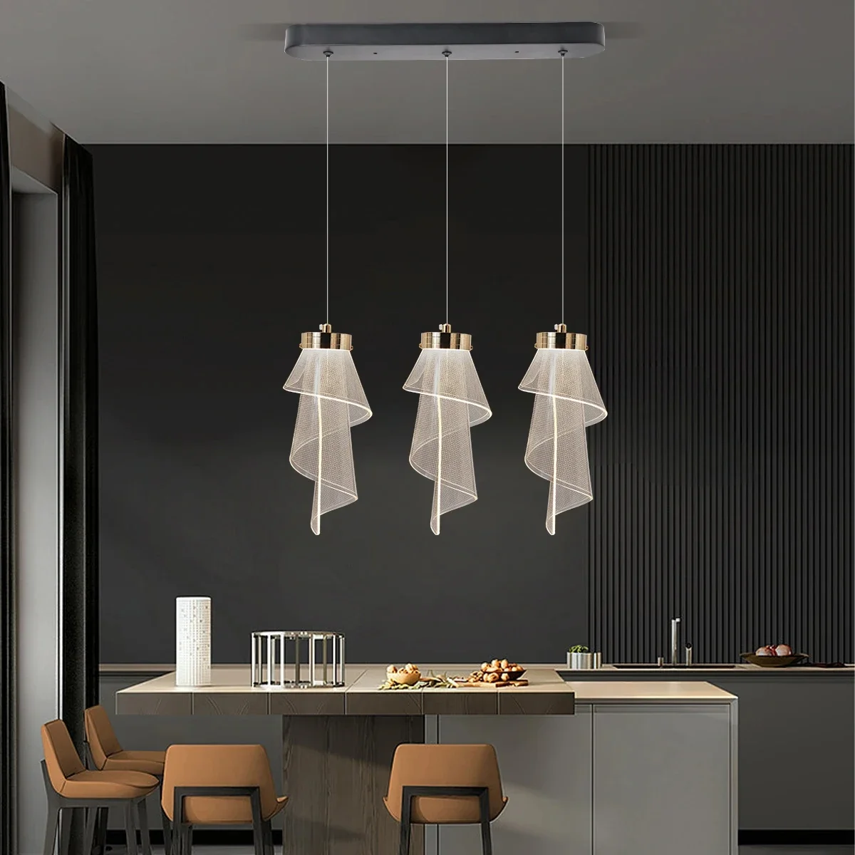 

Nordic LED Chandelier Dining Table Kitchen Bedroom Bedside Lamp Living Room Hotel Coffee Room Indoor Chandelier Home Decor