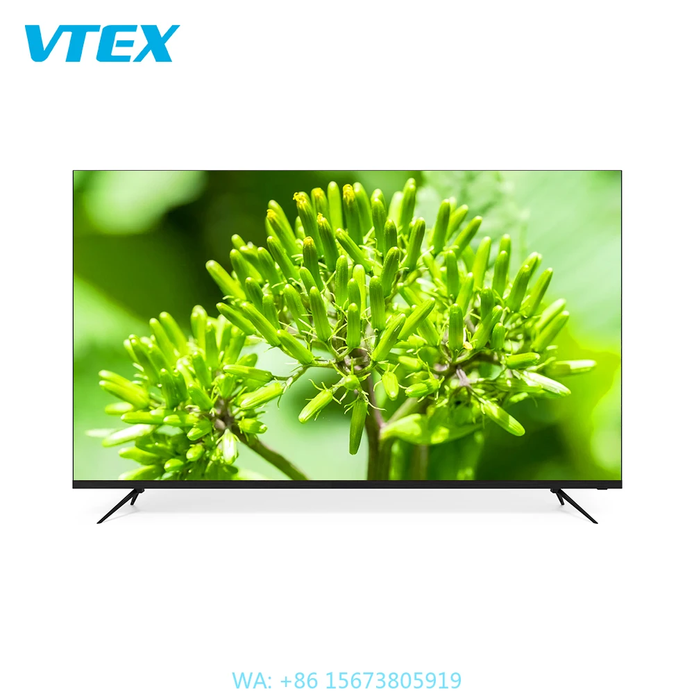Televisor LED LCD de Pantalla Grande UHD 4K sin Marco, Smart TV Android de 43 50 55 60 65 75 85 Pulgadas, Delgado, con Wifi, para Hoteles
