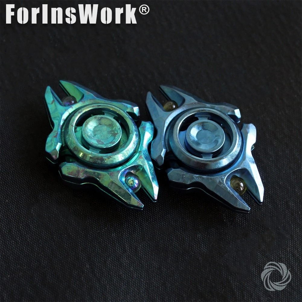 モビウス EDC ロングボウ アイスクリスタル チタン ハンドスピナー フィジェットスピナー ストレス解消グッズ フィジェットスピナー