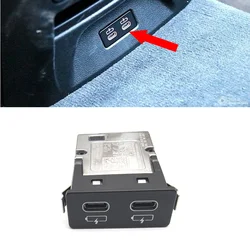 Car USB Connector Car Charger For BMW All Models Car Central Console Rear TYPE-C Socket Dual Port 84108711938 84105A84181