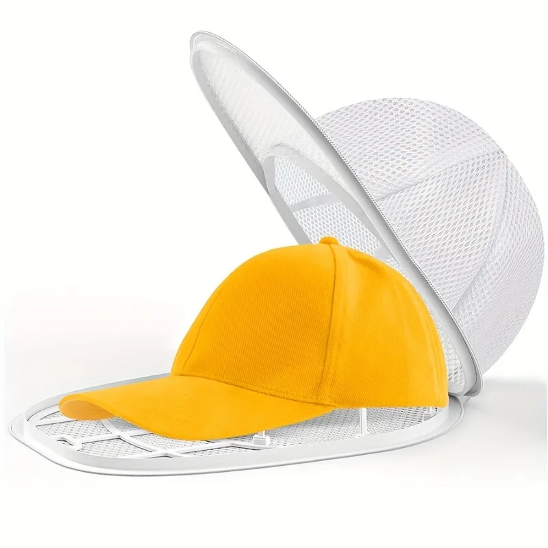 Cage de nettoyage pour casquettes, sac à mailles pour lave-linge, idéal pour nettoyer toutes sortes de casquettes de baseball