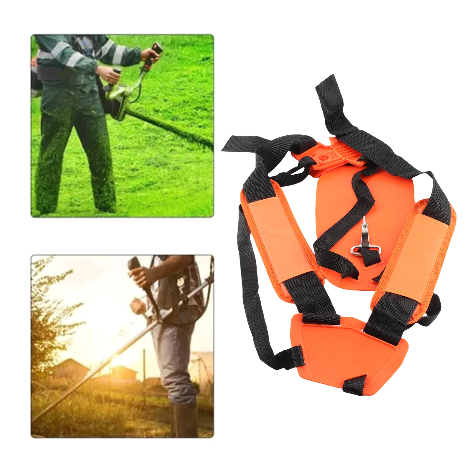 

Плечевой ремень триммера с мягкой подушечкой, двойной плечевой ремень для снятия усталости, удобный оранжевый для садоводства