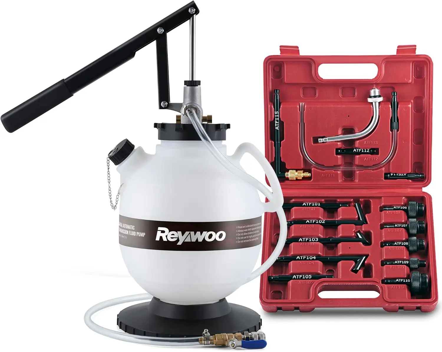 

7.5L Transmission Fluid Pump Kit with 15 ATF Adapters, 2 Gallon Manual ATF and Oil Transfer Pump