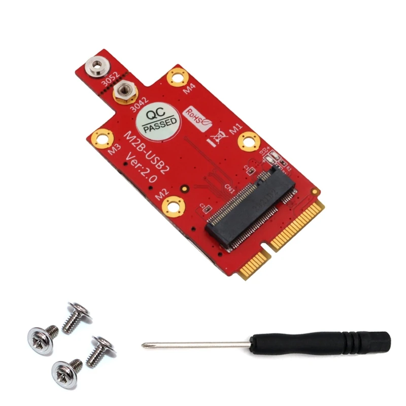 

for M.2 for Key to Mini PCI-E Adapter Converter with Dual for NANO Card Slot for 3G