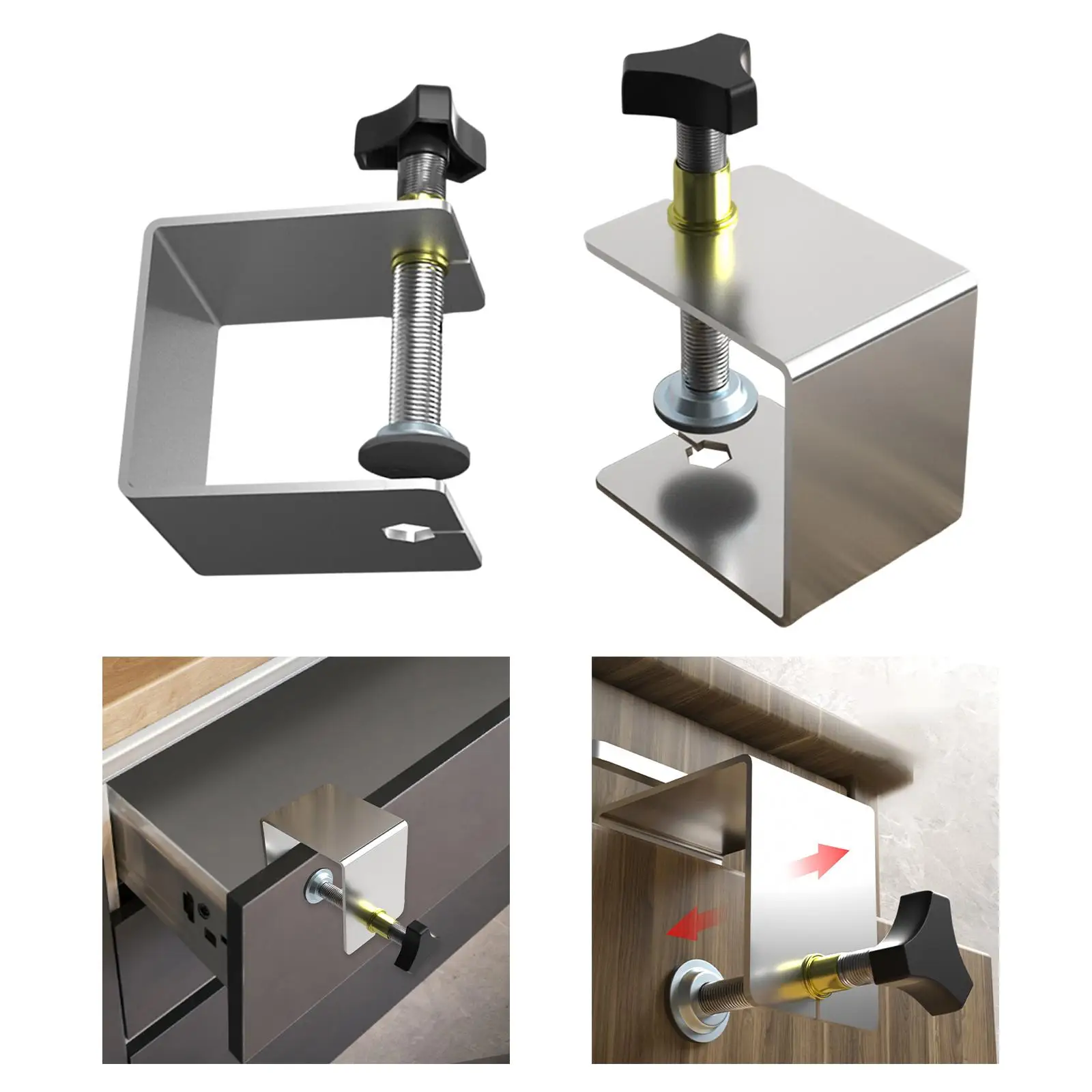 Woodworking Clamp Metal Home Improvement Accessories Cabinet Clamps Fixator Hardware Portable Adjustable Drawer Front Clamps