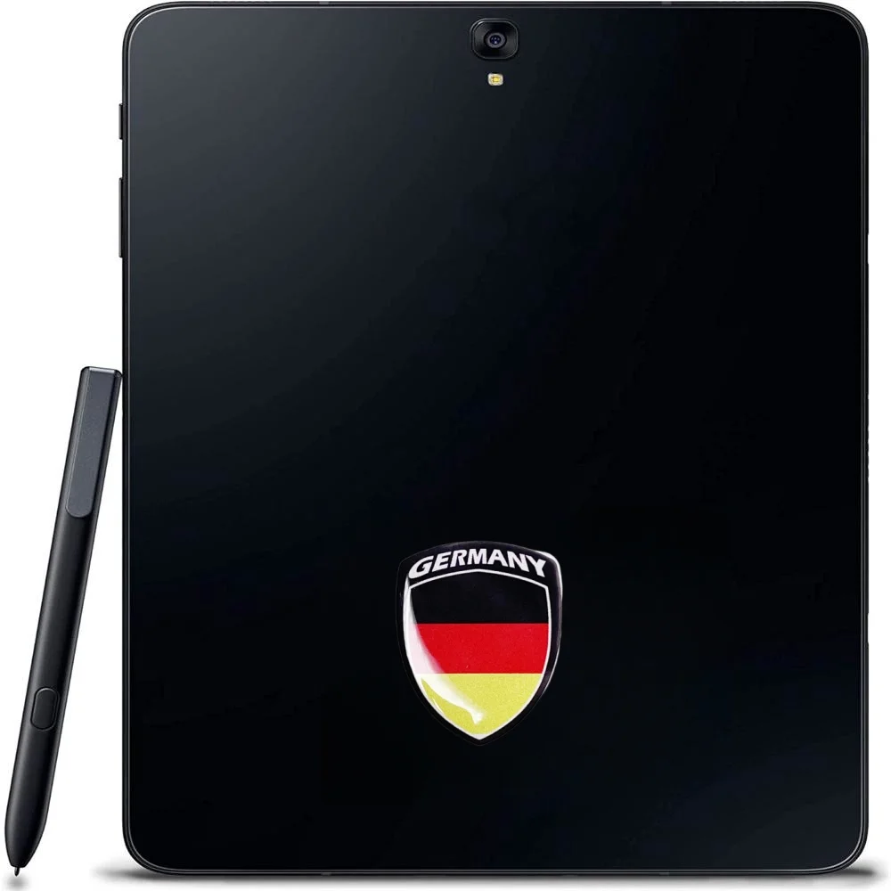 2 × ثلاثية الأبعاد ملصقات السيليكون القبة الشارات ألمانيا سيارة دراجة نارية ألمانيا الوطنية العلم F 148