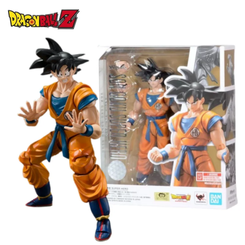 

Bandai Original Shf Dragon Ball Super Hero Theater Edition S.H.Figuarts Goku Dall Action Figures Model Toys Gift