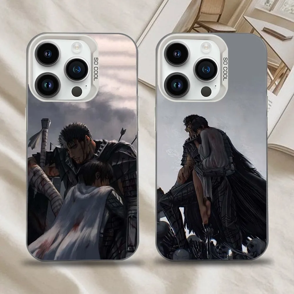 

Comic B-Berserk Guts Casca Phone Case For iPhone 16,15,14,13,12,11,Mini,Pro,SE,MAX White Matte Shockproof Cover