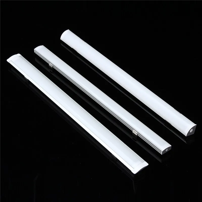 Barra de luces LED en forma de estilo U/V/YW, soporte de canal de aluminio, cubierta de leche, accesorios de iluminación para tira de luz LED, 30/45/50cm
