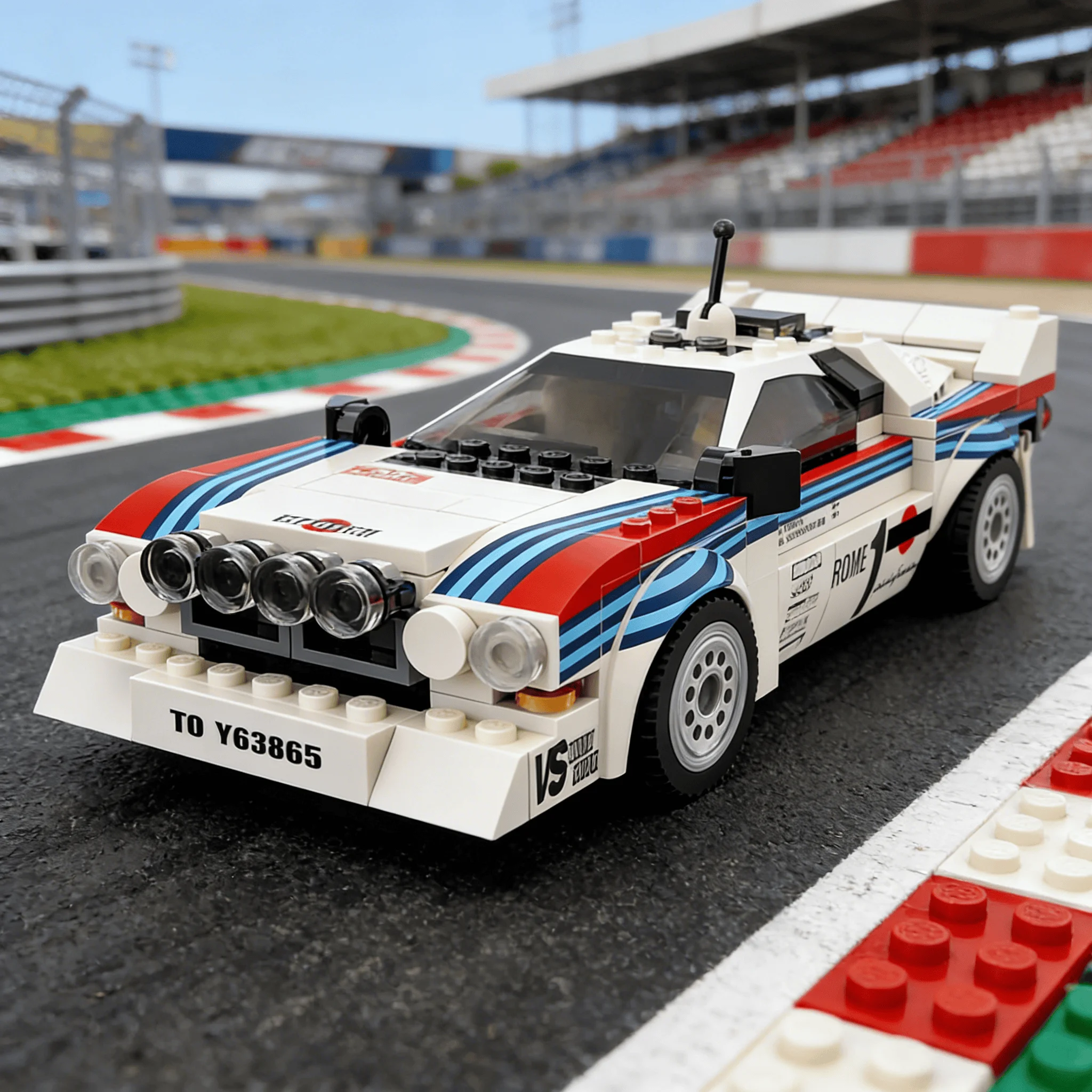 

244PCS MOC-130287 Rally Racing Lancia Rally 037 Martini Racing 1983 Monte Carlo Building Blocks DIY Toy Holiday child Gift