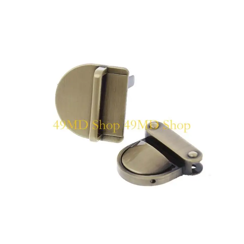 49MD Metal Clasp Turn Lock Lock Lock for DIY Handbag Base Fresure Aline