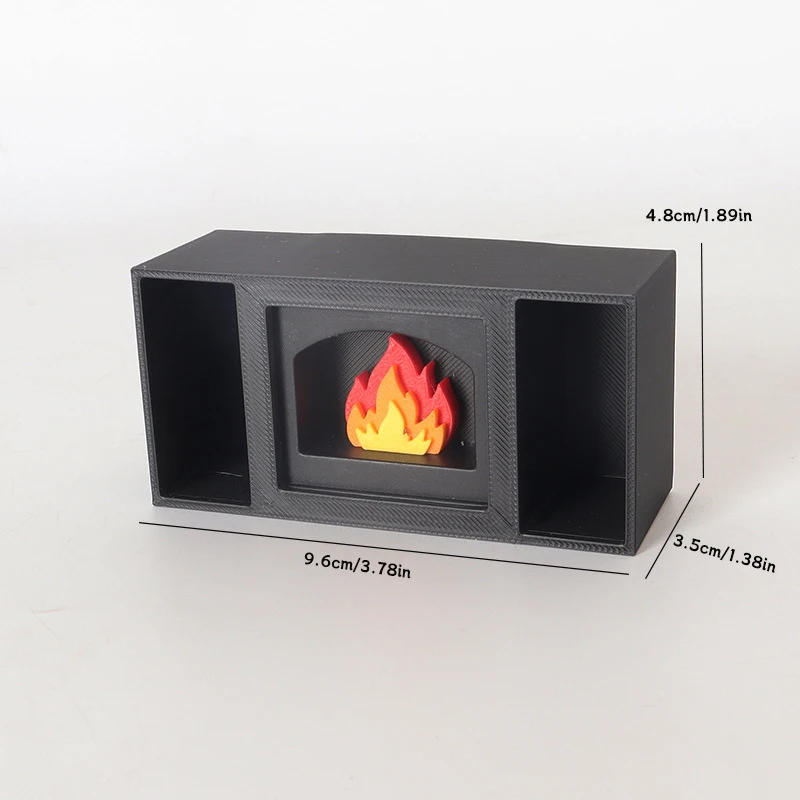 1/12 Miniaturowy kominek z podświetleniem do domku dla lalek, dekoracja świąteczna do domku dla lalek, akcesoria meblowe do symulacji domku dla lalek
