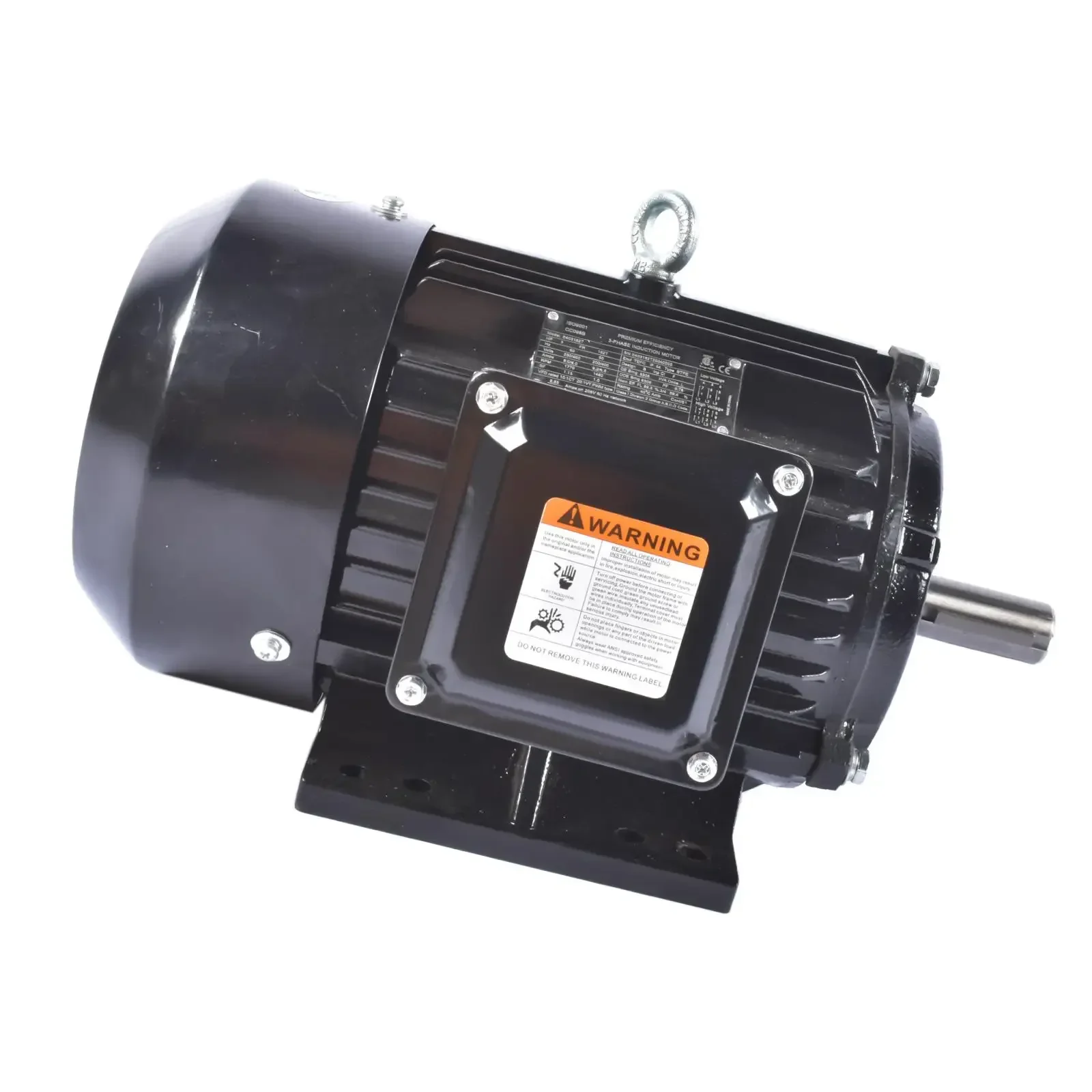 

AP03 3 HP Air Compressor Electric Motor 3 Phase 1800RPM 230/460V 182T Frame 60HZ TEFC Class F Insulation