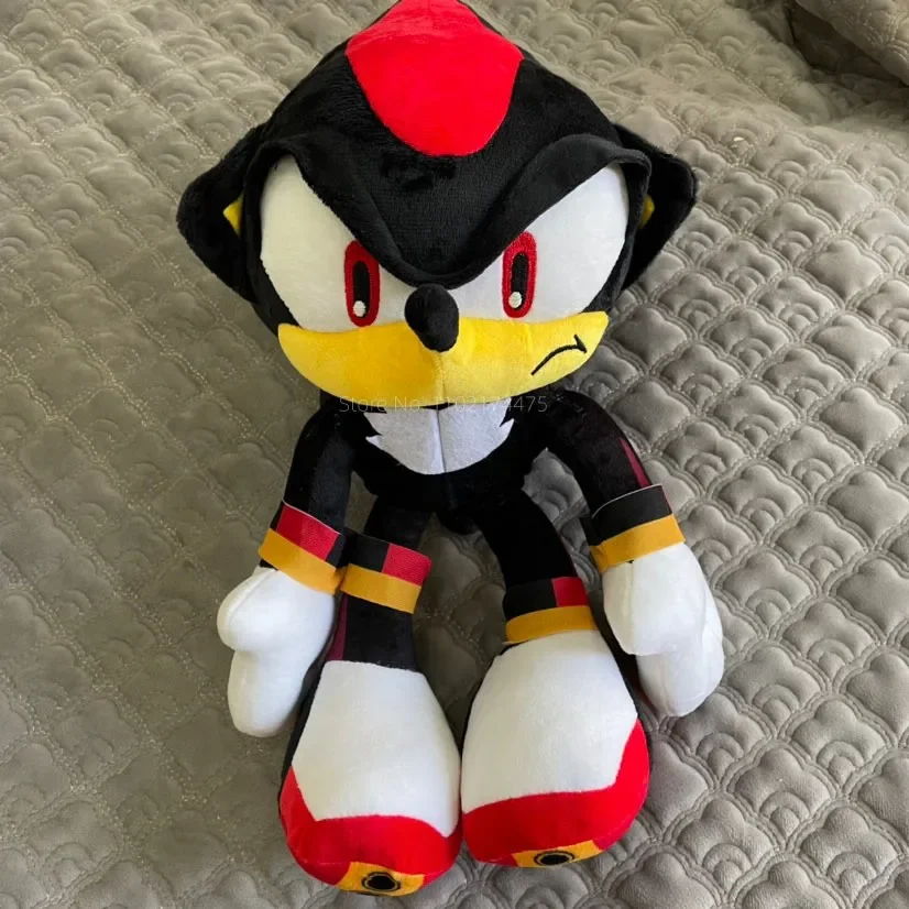 40cm New Dark Hell Blue Black Shadow Hedgehog Sonic Plush Toy  Stuffed Doll Animal Cotton Toys Kids Birthday Gifts