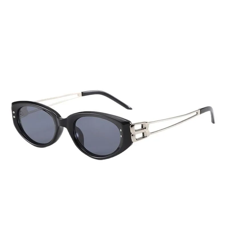 Modische Cat-Eye-Sonnenbrille im koreanischen Stil, Unisex, quadratischer Rahmen, UV-Schutz, Sonnenbrille, elegant, klassisch, Retro – Detail 5