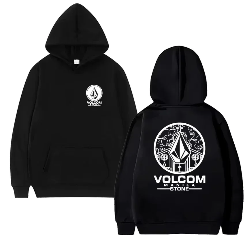 2026 Fashion Hoodie Women and Man Hoody Volcom Stone Double-sided Casual Graphic Sports Tops Breathable Streetwear Clothing