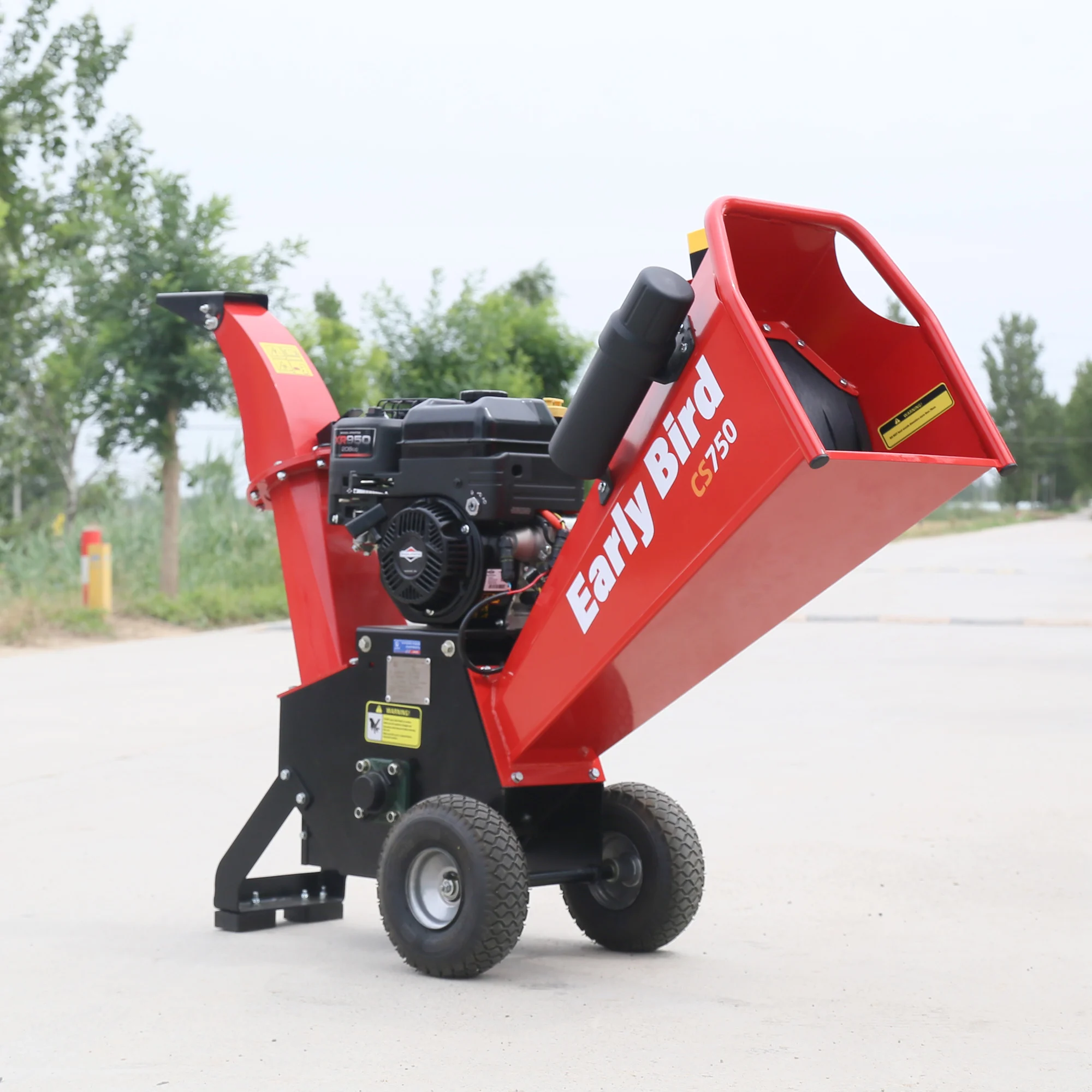 Professional Manufacturer CS-750 engine output chute height1000mm Wood Chipper Garden Shredder