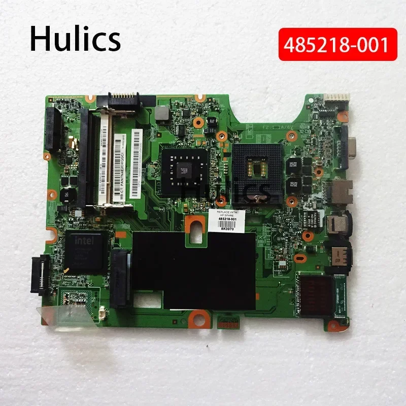 Hulics Used 485218-001 Motherboard For HP Compaq Presario CQ50 CQ60 CQ70 G60 G70 Mainboard 07239-4 48.4H501.021 Main Board