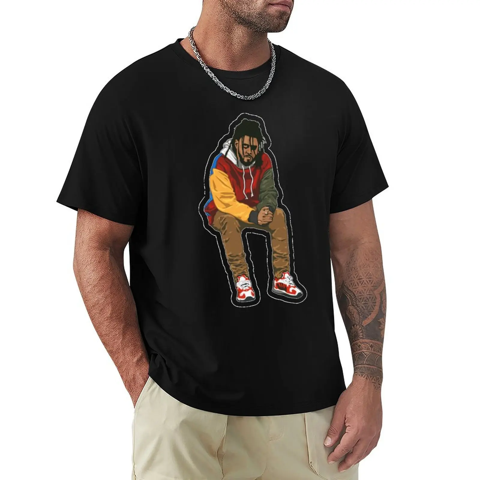 J.Cole Pretty Little Fears T-Shirt Breathable Lightweight Summer Top