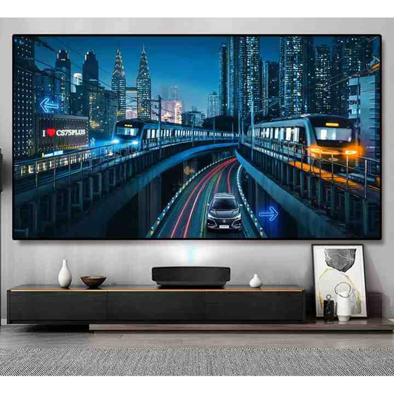 

120 Inch UST Projector Screen ALR Curtain 4K 8K Ambient Light Rejecting for Ultra Short Throw Projectors