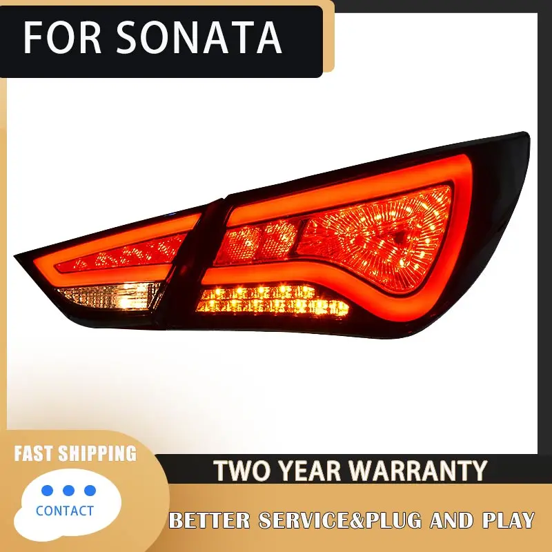 Tail lights For Hyundai Sonata8 Sonata MK8 Taillights LED DRL Running lights Fog lights signal light