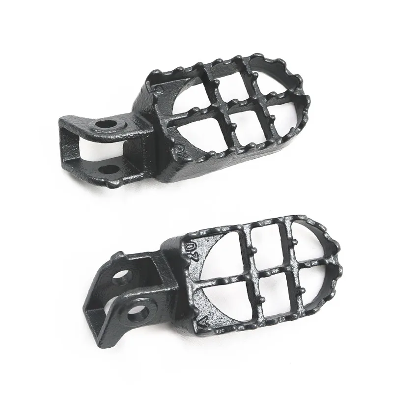 Grey Steel FOOT PEGS For 88-94 HONDA CR125 CR250 CR500 CR 125 250 500 Dirt Bike
