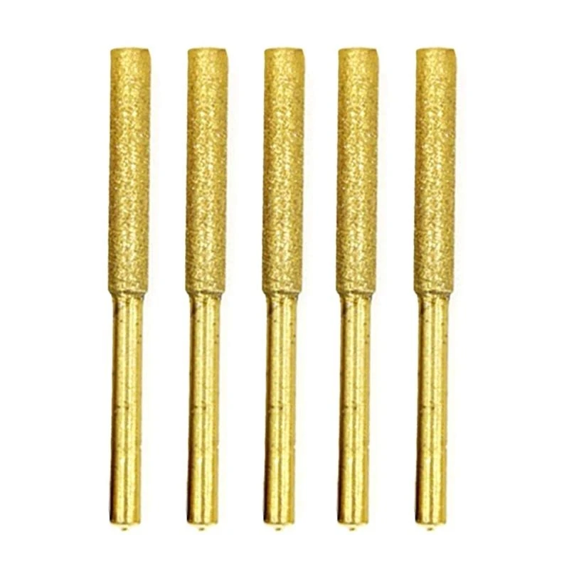 

5pcs Diamond Grinding Bits 4-5.5mm Round for Head Ball Carving Burrs Shank