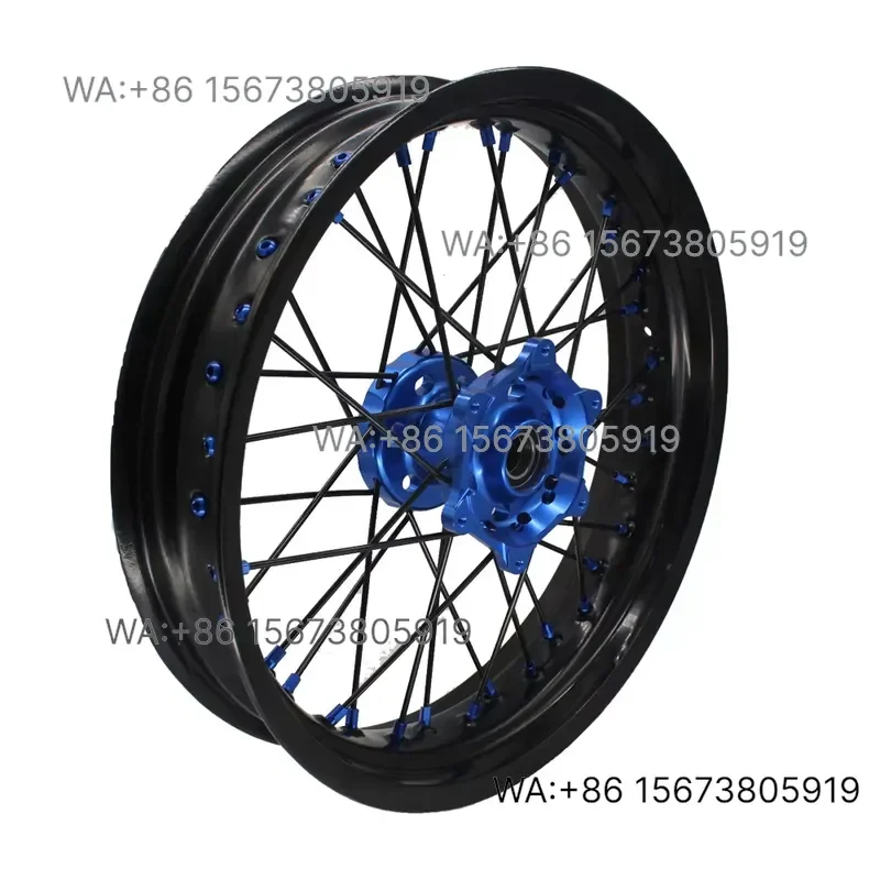 For  Wmwmnu High Quality 36 Spoke 17 Inch Replacement Aluminum Motorcycle Supermoto Wheels
