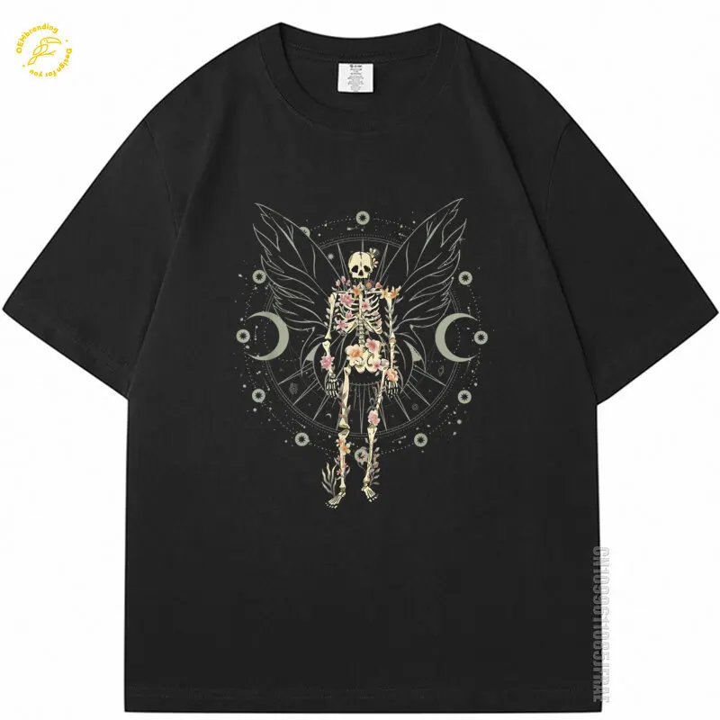 

Fairy Grunge Fairycore Aesthetic Butterfly Skeleton Gothic 2025 Tee Oversized T-Shirt Men's T-Shirts China Online Store Brazil