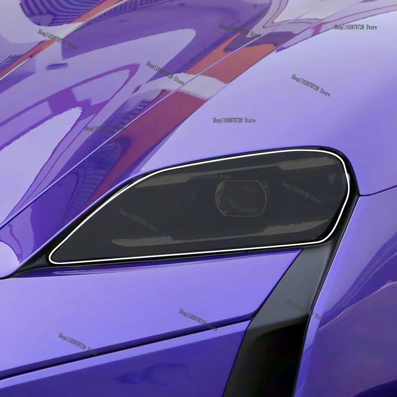 

For Porsche Taycan (2022-2025）Headlight film modification car sticker anti scratch special TPU transparent protective film