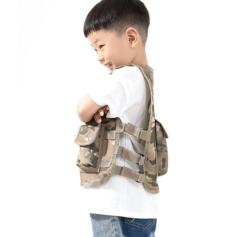 Kids Camouflage uniforme militare per ragazzo forze speciali Combat Tactical Vest Girls Militar Cosplay Training Soldier Clothes