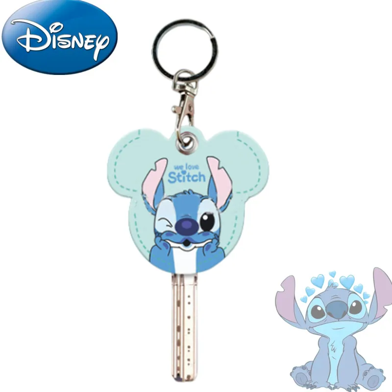 Set kunci Disney Stitch Anime pvc Set kunci lucu Mickey Minnie kunci kartun lembut gantungan kunci Dekorasi liontin mainan anak-anak hadiah ulang tahun